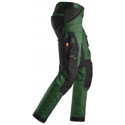 Spodnie 6341 robocze stretch AllroundWork rozm. 44 kolor forest green/black 63413904044 SNICKERS WORKWEAR