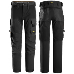 Spodnie 6375 robocze stretch AllroundWork rozm. 44 kolor black/black 63750404044 SNICKERS WORKWEAR