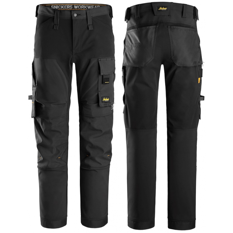 Spodnie 6375 robocze stretch AllroundWork rozm. 44 kolor black/black 63750404044 SNICKERS WORKWEAR Bahcocentrum.pl