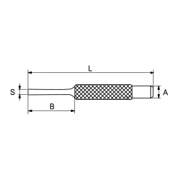 Wybijak radełkowany Ø 2 x 100 mm 515-002-1 IRIMO