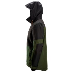 Kurtka 1304 przeciwdeszczowa shell AllroundWork rozm. XS kolor khaki green/black 13043104003 SNICKERS WORKWEAR