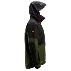 Kurtka 1304 przeciwdeszczowa shell AllroundWork rozm. XL kolor khaki green/black 13043104007 SNICKERS WORKWEAR