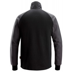 Bluza 2841 dwukolorowa z krótkim suwakiem rozm. XS kolor black/steel grey 28410458003 SNICKERS WORKWEAR