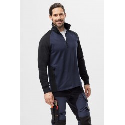 Bluza 2841 dwukolorowa z krótkim suwakiem rozm. XXL kolor black/steel grey 28410458008 SNICKERS WORKWEAR