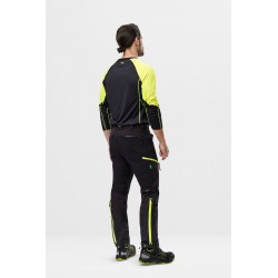 Spodnie 6948 softshell stretch FlexiWork rozm. 44 kolor black/neon yellow 69480467044 SNICKERS WORKWEAR