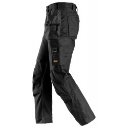 Spodnie 6224 Canvas+ stretch AllroundWork z workami kieszeniowymi rozm. 44 kolor black/black 62240404044 SNICKERS WORKWEAR