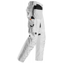 Spodnie 6224 Canvas+ stretch AllroundWork z workami kieszeniowymi rozm. 48 kolor white/white 62240909048 SNICKERS WORKWEAR