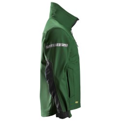 Kurtka 1200 softshell AllroundWork rozm. XS kolor forest green/black 12003904003 SNICKERS WORKWEAR