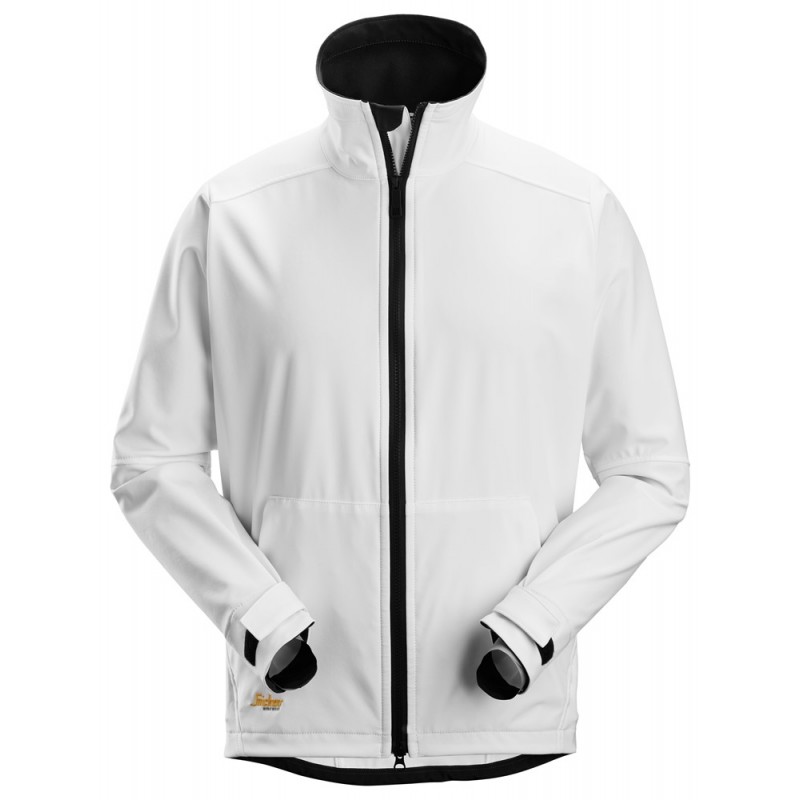 Kurtka 1205 softshell wiatroszczelna AllroundWork rozm. XS kolor white 12050900003 SNICKERS WORKWEAR Bahcocentrum.pl