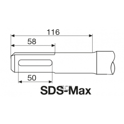 Wiertło SDS-Max do betonu Ø 12 x 200 x 340 mm 4656-12-340 BAHCO