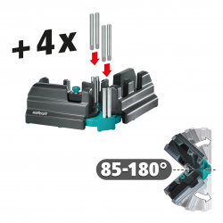 Przyrżnia skrzynka uciosowa 100 mm regulowana 85°-180° 6948200 WOLFCRAFT