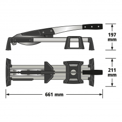 Gilotyna do cięcia paneli laminowanych VLC 800 6939000 WOLFCRAFT