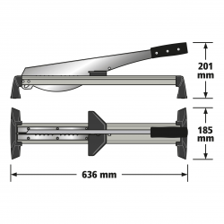 Gilotyna do cięcia paneli laminowanych LC 600 6937000 WOLFCRAFT