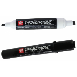 Marker pernamentny dwustronny Permapaque Dual Point czarny BLXZPKTN1A SAKURA