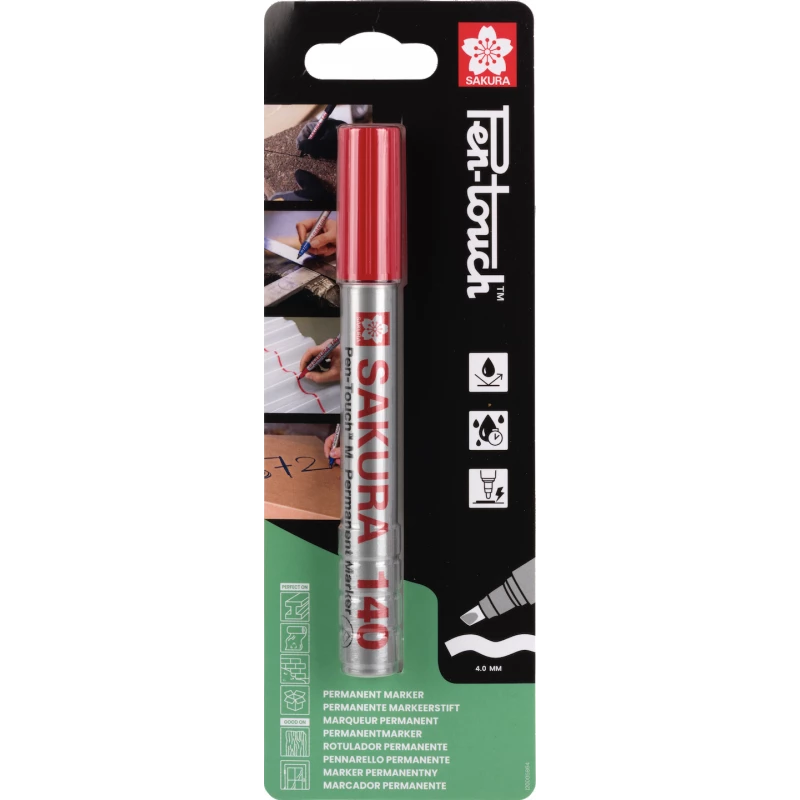 Marker pernamentny Pen-Touch 140 czerwony BL140SAK1B SAKURA Bahcocentrum.pl