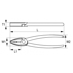 Szczypce uniwersalne kombinerki precyzyjne 120 mm 601M-125-1 IRIMO