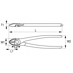 Szczypce ucinaki boczne precyzyjne 120 mm 624M-125-1 IRIMO