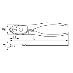 Szczypce do cięcia i zdejmowania izolacji 160 mm 655-160-1 IRIMO