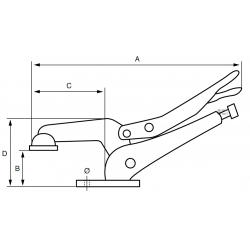 Szczypce Morse'a do montażu na stole 280 mm 64T-300-1 IRIMO