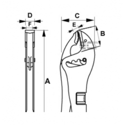 Szczypce Morse'a z regulacją 255 mm 647-250-1 IRIMO