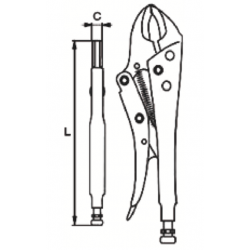 Szczypce Morse'a z ucinakiem 185 mm 648-185-1 IRIMO