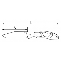 Nóż z ostrzem składanym 72 mm 670-178-1 IRIMO