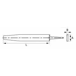 Pilnik płaski do metalu dokładny 150 mm 534251 IRIMO