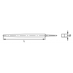 Pilnik kwadratowy do metalu dokładny 200 mm 534411 IRIMO