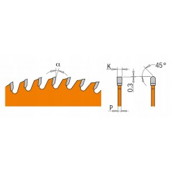 Tarcza pilarska do cięcia aluminium Ø 190/30 mm 64 zęby 284.190.30M CMT