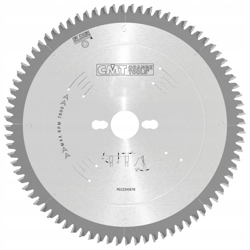 Tarcza pilarska do cięcia aluminium Ø 260/30 mm 80 zębów 297.080.11M CMT Bahcocentrum.pl