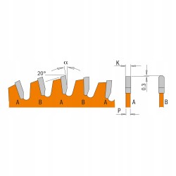 Tarcza pilarska do cięcia aluminium Ø 168/20 mm 52 zęby 276.168.52H CMT