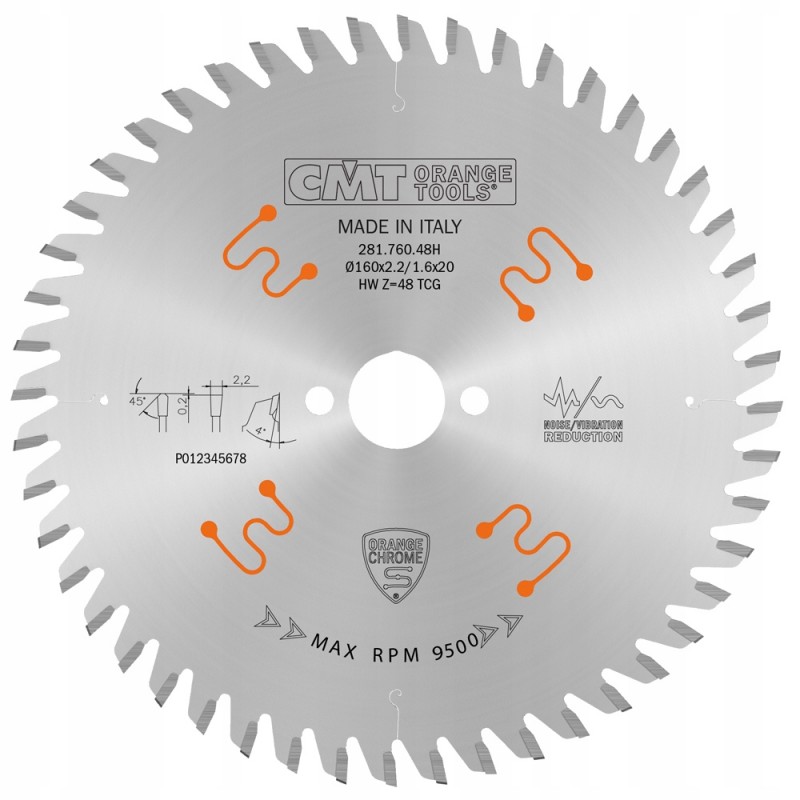 Tarcza pilarska do cięcia drewna Ø 160/20 mm 48 zębów  281.760.48H CMT Bahcocentrum.pl