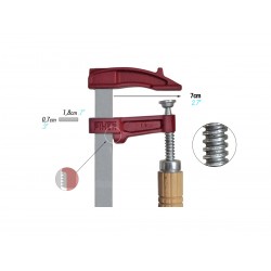 Ścisk śrubowy 70 x 120 mm MODEL M 02012 PIHER