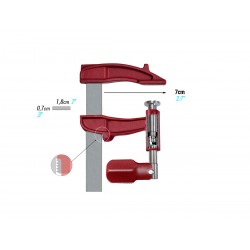 Ścisk śrubowy tłokowy 70 x 120 mm MAXIPRESS M 01612 PIHER