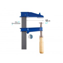 Ścisk śrubowy 120 x 200 mm MODEL FM 42020 PIHER