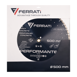 Tarcza diamentowa do betonu, rur betonowych Ø 500 mm PERFORMANTE F20154 FERRATI