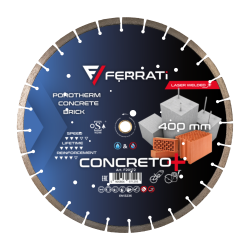 Tarcza diamentowa do betonu, rur betonowych Ø 400 mm CONCRETO PLUS F20172 FERRATI