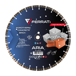 Tarcza diamentowa do betonu, rur betonowych Ø 400 mm ARIA F20176 FERRATI