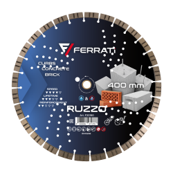 Tarcza diamentowa do betonu, rur betonowych Ø 400 mm RUZZO F20180 FERRATI