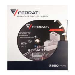 Tarcza diamentowa do betonu, asfaltu, silikatu Ø 350 mm ASFALTO F20165 FERRATI