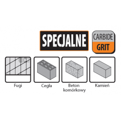 Brzeszczot promieniowy 87 mm z nasypem węglikowym 2.2 mm OMM22 OMM22-X1 CMT