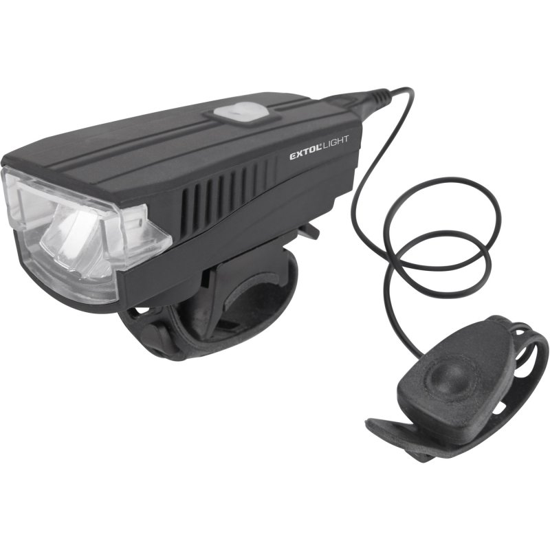 Lampa rowerowa z wbudowanym klaksonem 120 db, 350 lm, 1200 mAh 43137 EXTOL LIGHT Bahcocentrum.pl