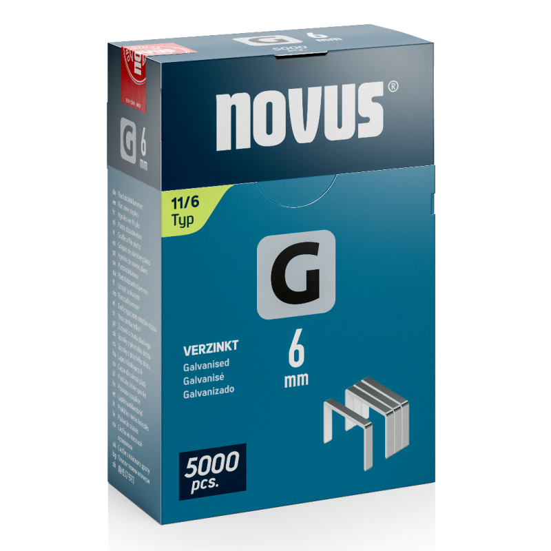 Zszywki typ G 11/6 opak. 5000 szt. 042-0765 NOVUS Bahcocentrum.pl