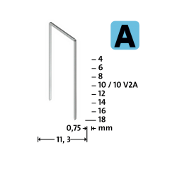 Zszywki typ A 53/8 opak. 1800 szt. 042-0774 NOVUS