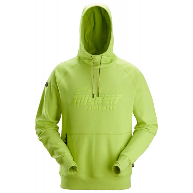 Bluza 2894 logo z kapturem kolor lime rozm. M 28942500005 SNICKERS WORKWEAR Bahcocentrum.pl