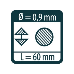 Wkłady wymienne 0.9 mm do ołówków Pica Fine Dry grafitowe HB 24 szt. 7030 PICA