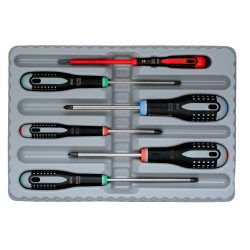 Zestaw 6 szt. wkrętaków płaskie, Pozidriv PZ, Phillips PH i Torx ERGO™ BE-9871 Bahco